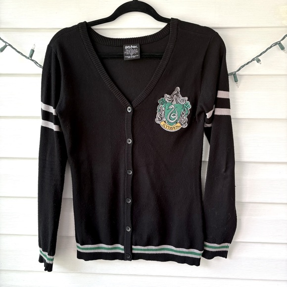 Harry Potter Slytherin Cardigan XS - Picture 1 of 3
